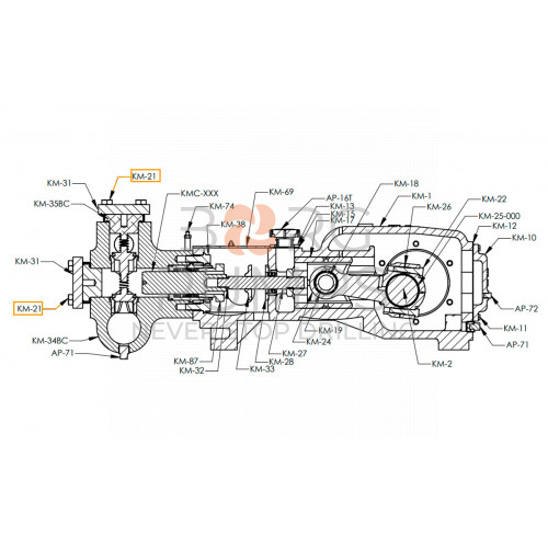 pic_coverplate_capscrew_km_21.jpg image Coverplate Capscrew for KERR (KM-21) BORG Pumps GMBH