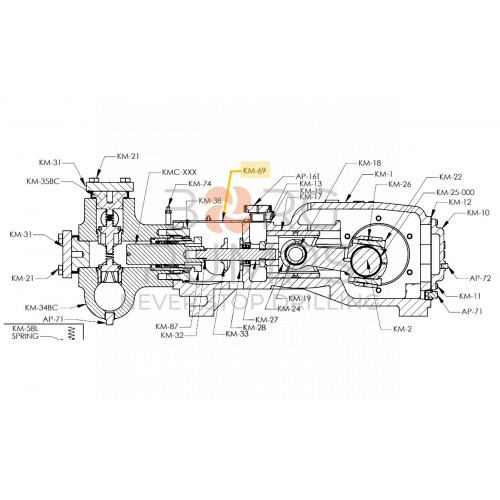 pic_grease_zert_with_cap_ap_74.jpg image Plunger Chamber Cover for KERR (KM-69) BORG Pumps GMBH