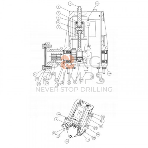 img_Plug-1/4_npt_236318043_BORG_Pumps_GMBH.jpg foto scheme 236318043 Plug-1/4 npt for Vermeer Navigator D20x22 S2 BORG Pumps GMBH